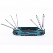 Фото Набор ключей имбусовых Tamper-Torx, TT10-TT40, CrV, складные, 7 шт.// Gross