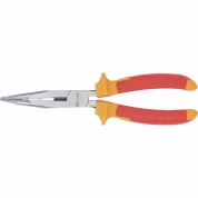 Фото Длинногубцы изогнутые Insulated, 200мм, двухкомпонентные рукоятки MATRIX PROFESSIONAL