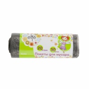 Фото Пакеты для мусора 20 л x 30 шт., серые, // Elfe