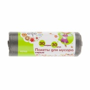 Фото Пакеты для мусора 30 л x 30 шт., серые, // Elfe