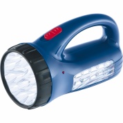 Фото Фонарь поисковый с подзарядкой от розетки 220 В, 15 и 10 LED, батарея 800 мАч// Stern