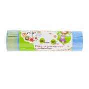 Фото Пакеты для мусора с завязками 60 л x 20 шт., синие, // Elfe